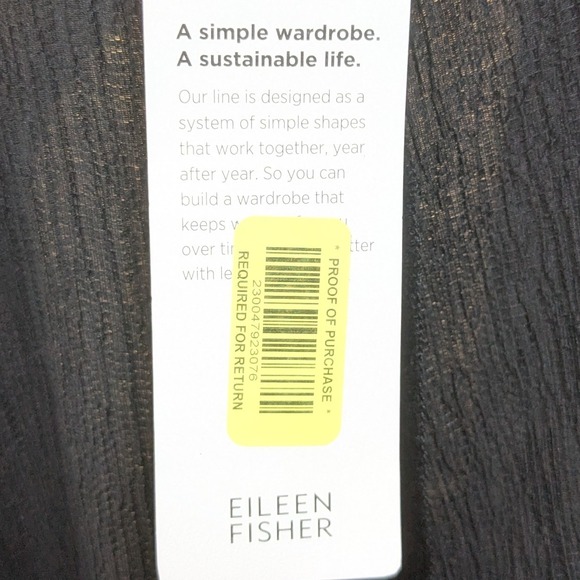 Eileen Fisher Black Wide Leg Pants - Picture 3 of 8